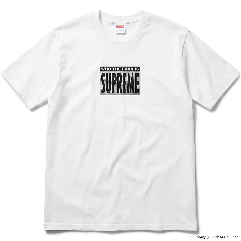 Supreme - printed trendy brand white T - shirt