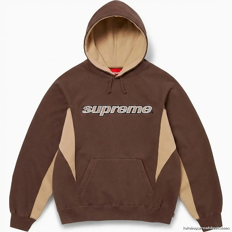 Supreme retro-style brown hoodie