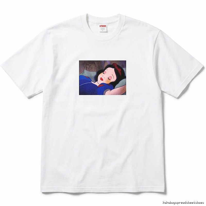 Supreme Snow White Print White T-shirt