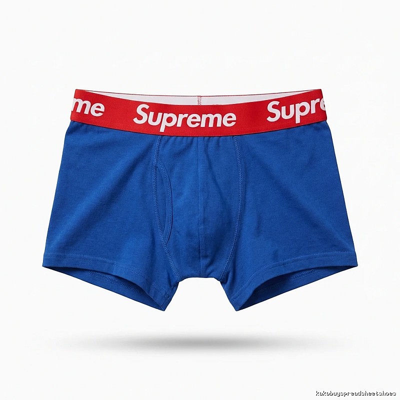 Supreme trendy brand blue underwear