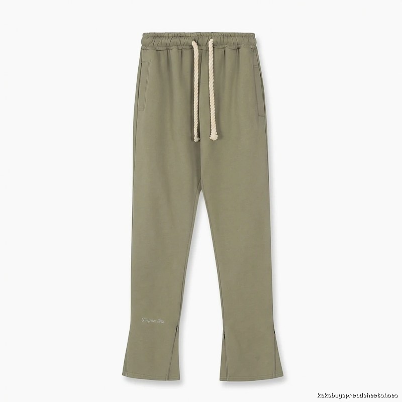 SynaWorld casual style olive green trousers