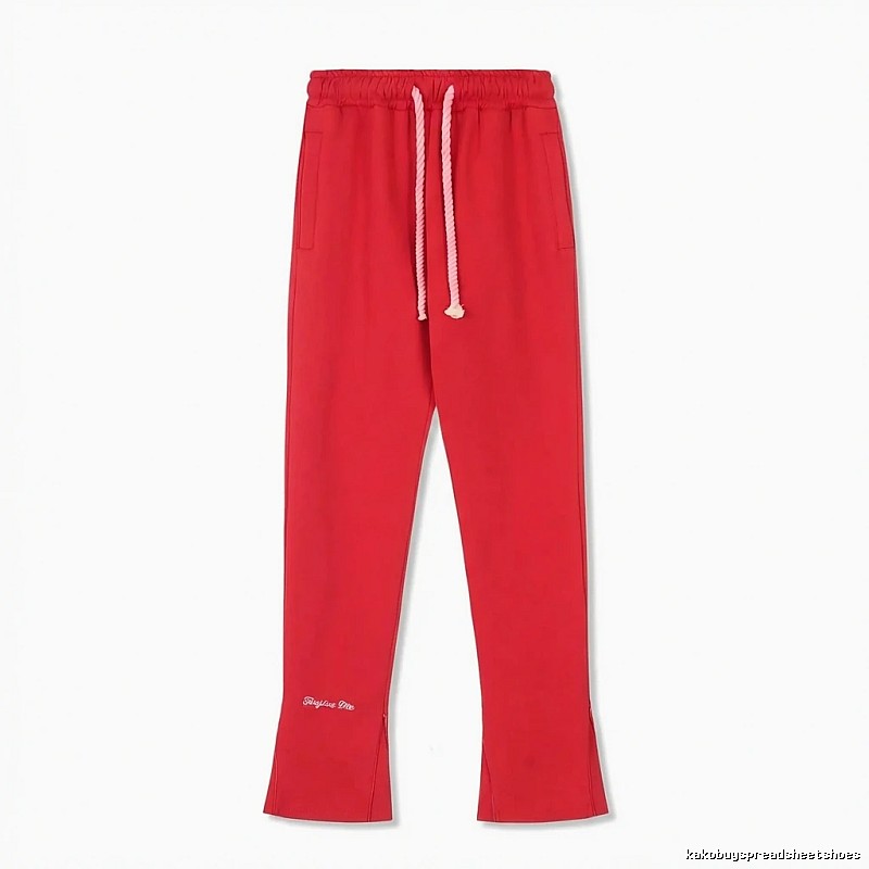 SynaWorld casual-style red long trousers