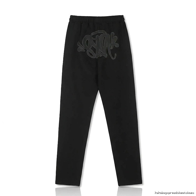 SynaWorld graffiti-style black trousers