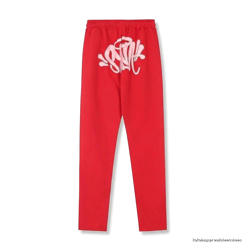 SynaWorld graffiti-style red trousers
