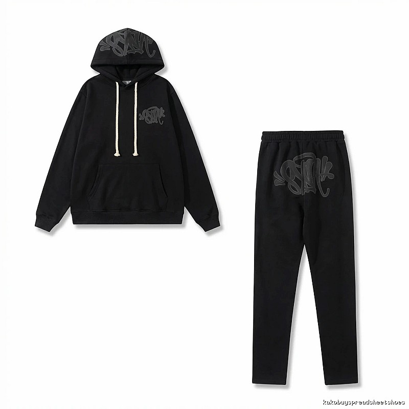 SynaWorld Graffiti Trendy Cool Style Black Suit