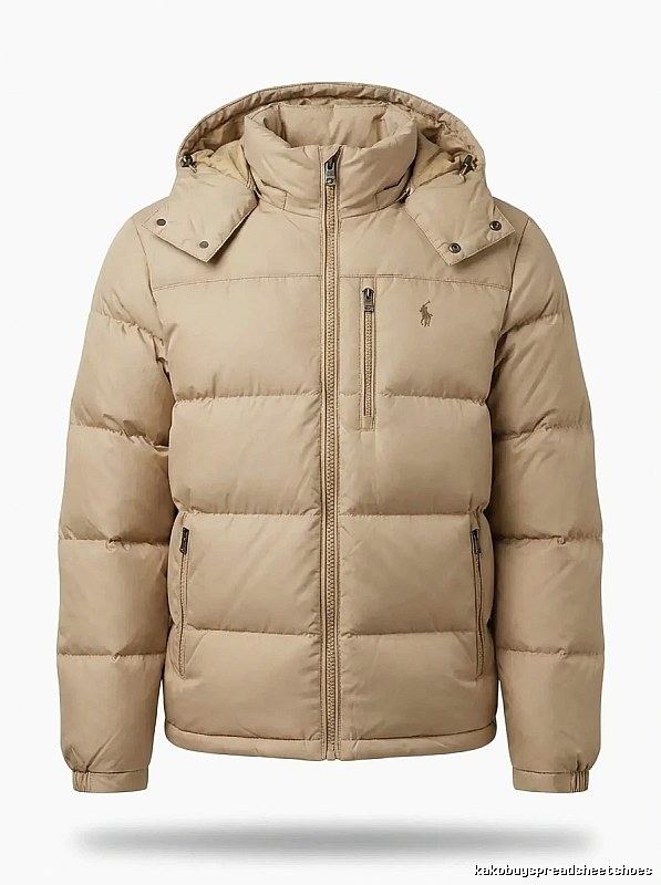 The classic khaki down jacket of Ralph Lauren.