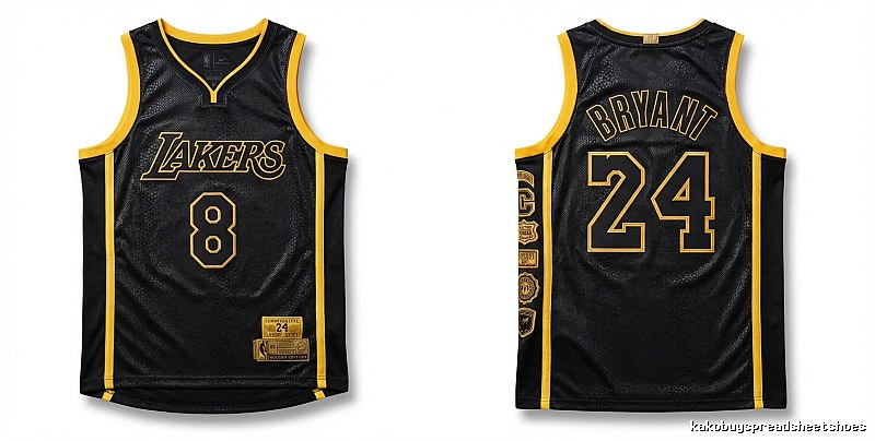The No. 24 jersey of Kobe Bryant of the Los Angeles Lakers.