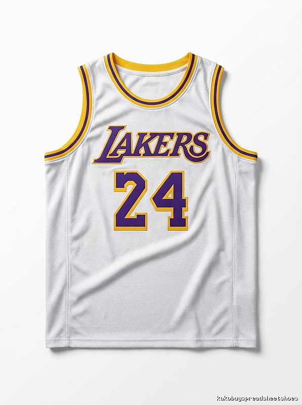 The No. 24 white jersey of the Kobe Lakers.