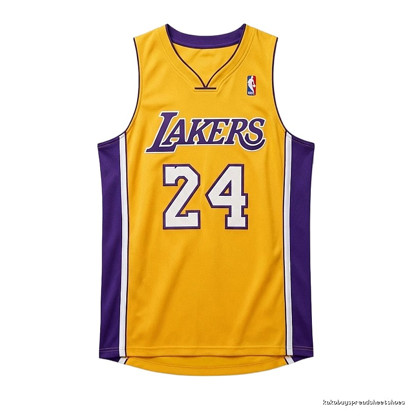 The No. 24 yellow jersey of the Los Angeles Lakers.