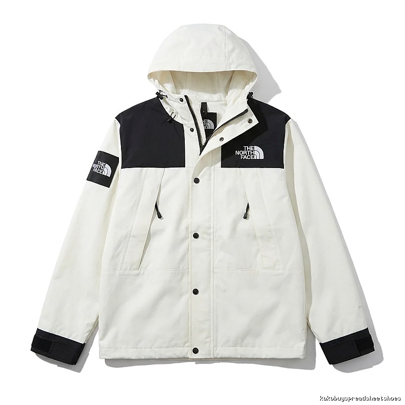 The North Face black-and-white stylish windbreaker