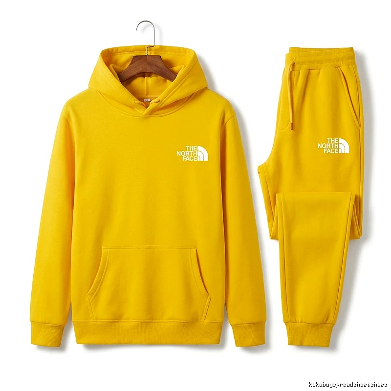 The North Face Plain Style Bright Yellow Set