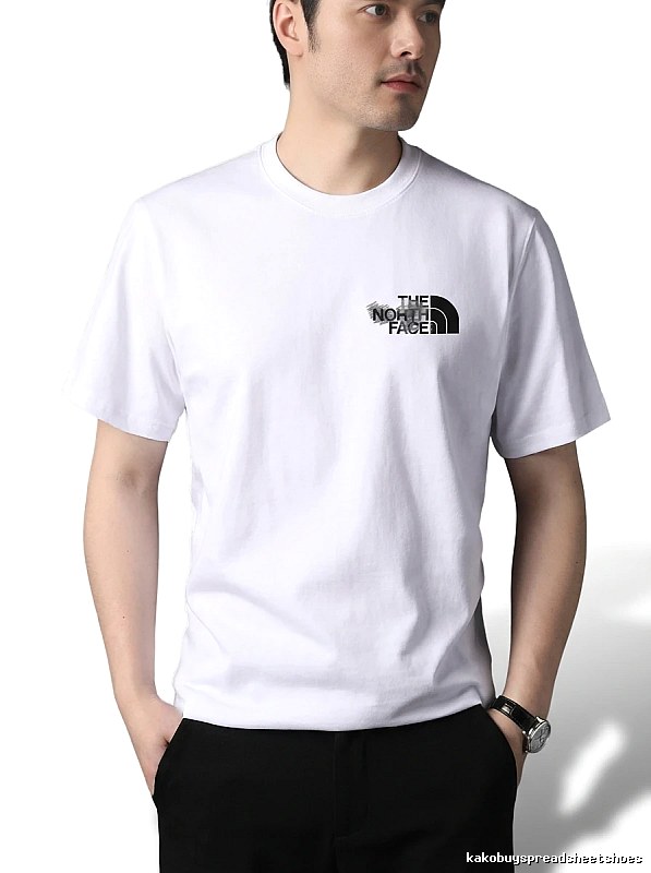 The North Face simple-style white T-shirt
