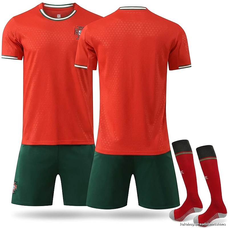 The red football uniform of the Portuguese national team.