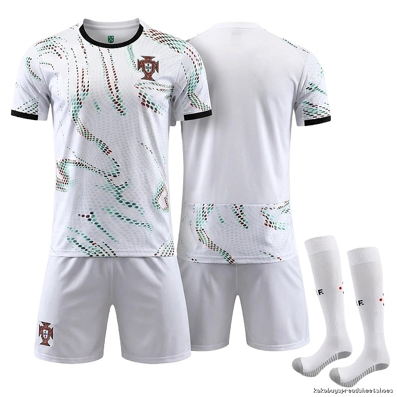 The trendy white of the Portuguese team uniform.