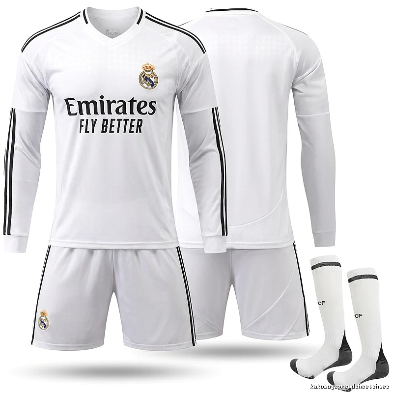 The white sporty jersey of Real Madrid.