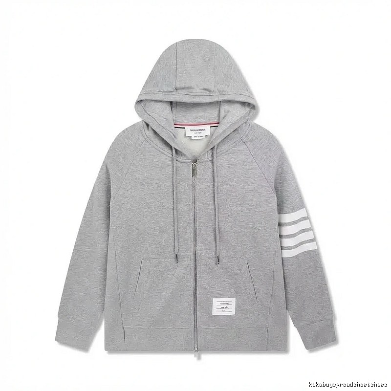 Thom Browne's classic grey hoodie