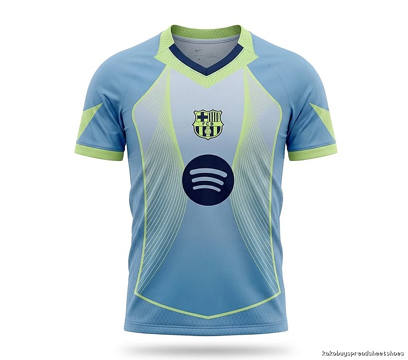 Tokyo Ghoul Barcelona trendy brand gray-blue-yellow jersey