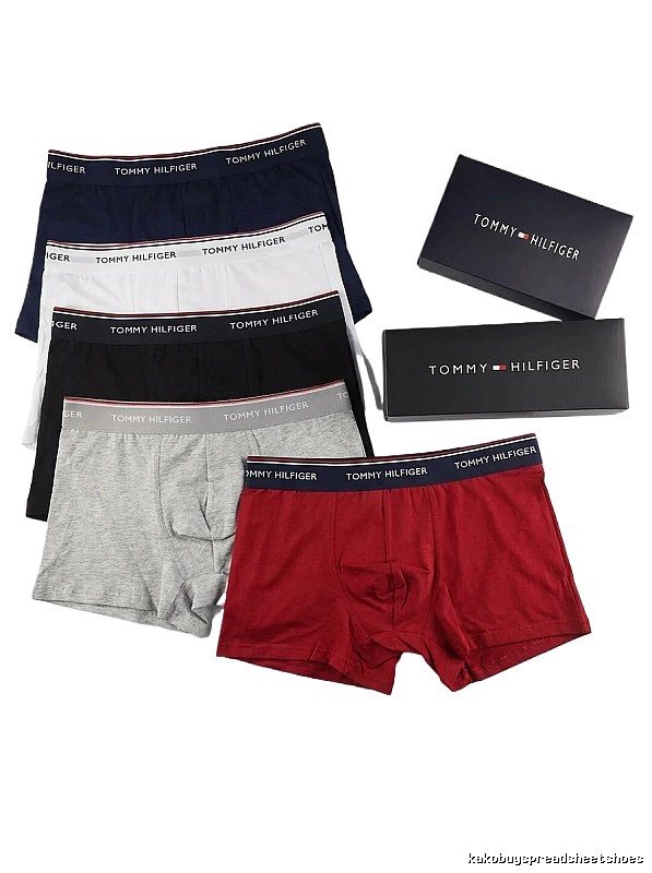 Tommy Men's Simple Style Red Underwear