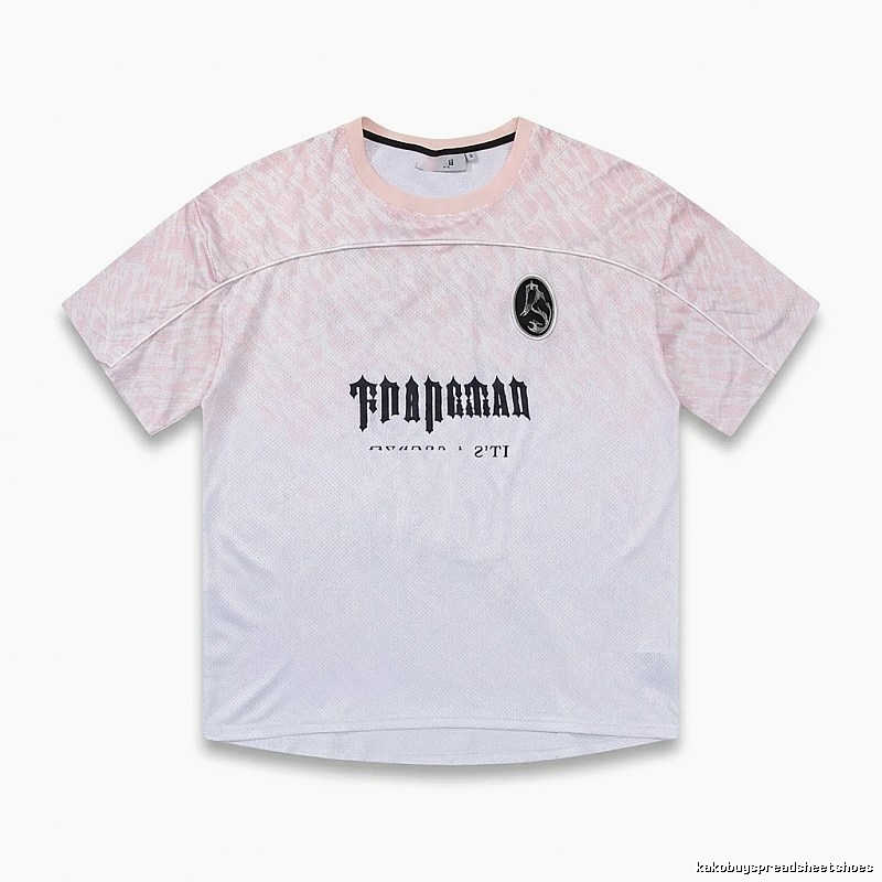Trapstar Gradient Style Pink and White T-shirt