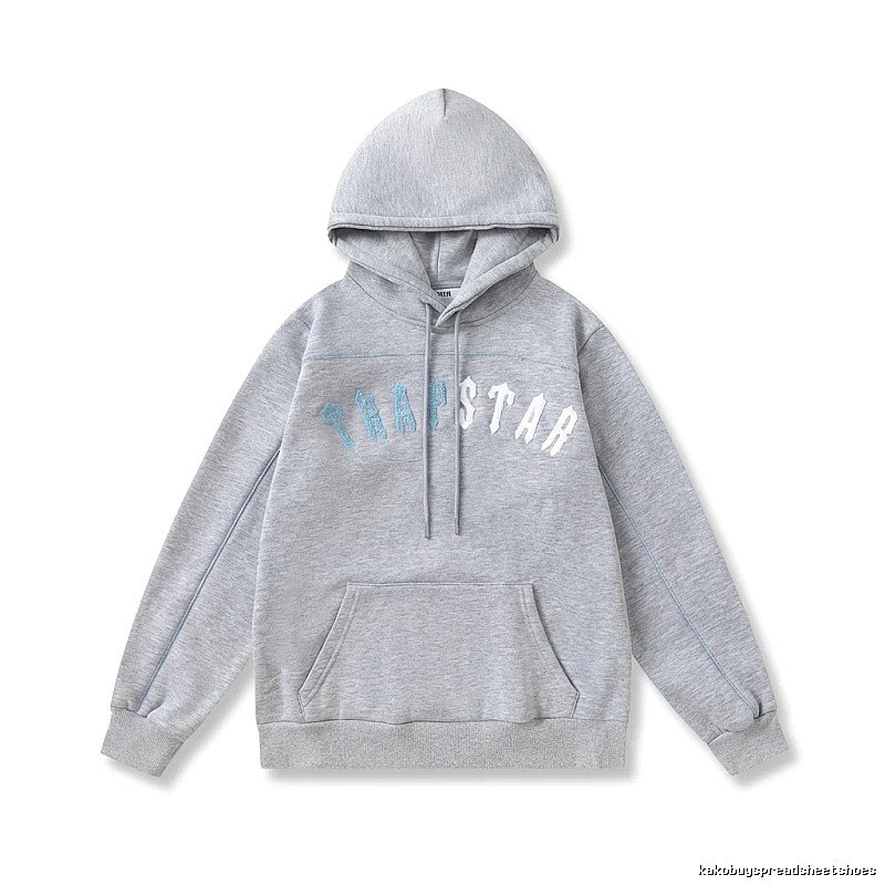 Trapstar Letter Style Grey Hoodie
