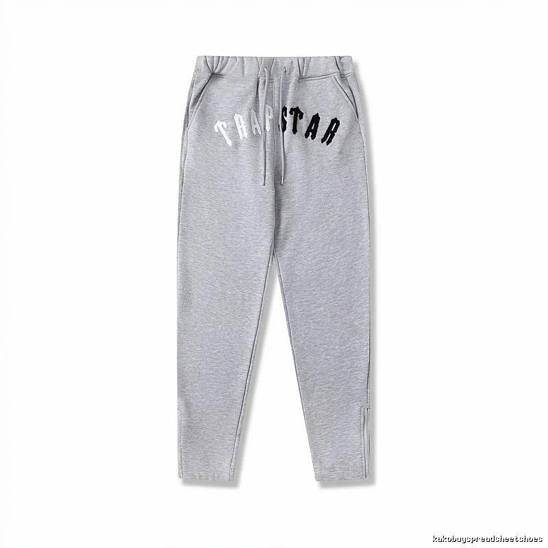 Trapstar Letter Trendy Brand Grey Sweatpants