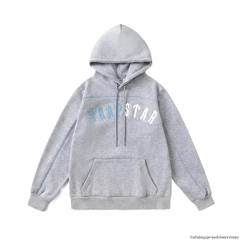 Trapstar Letter Trendy Cool Gray Sweatshirt