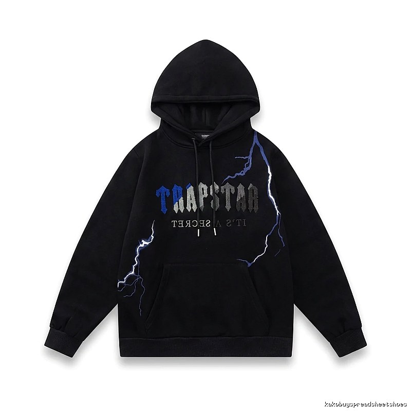 Trapstar Lightning Wind Black Hoodie