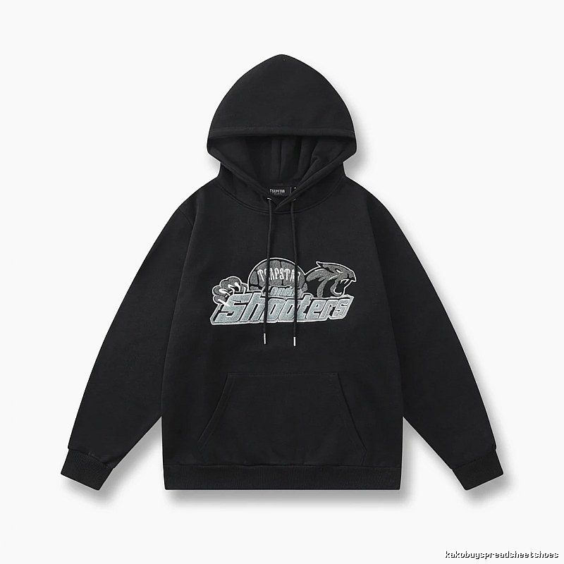 Trapstar - printed trendy and cool black hoodie