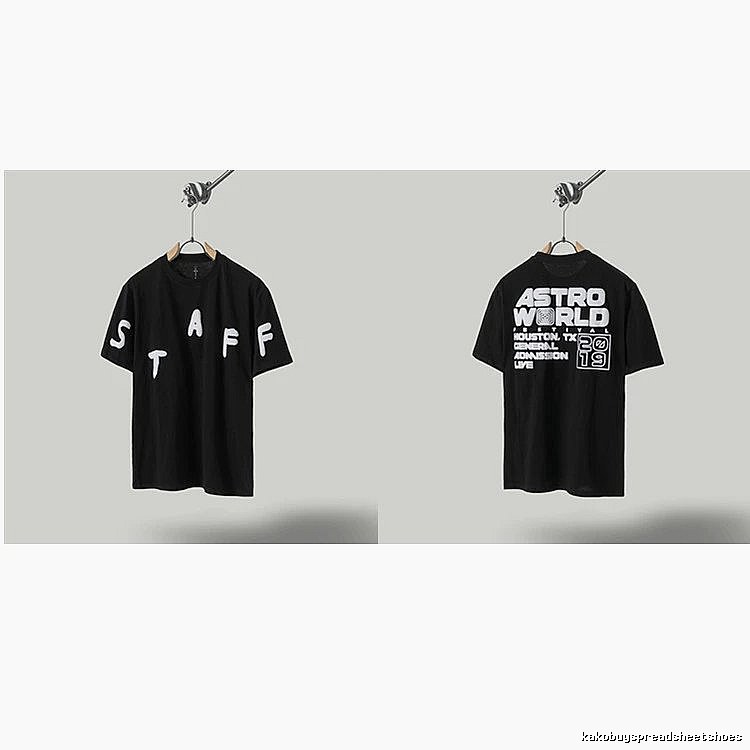 Travis Scott Astroworld Street Style Black T-Shirt