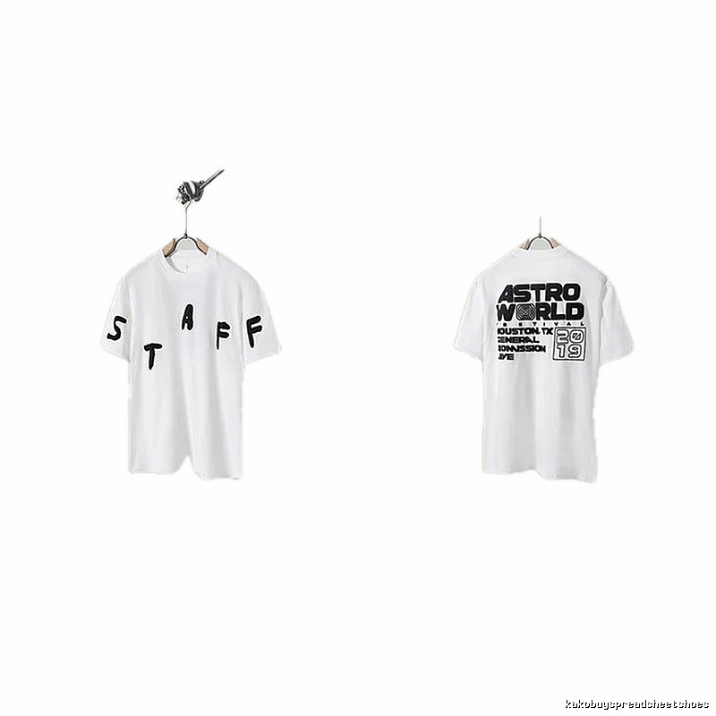 Travis Scott AstroWorld Street Style White T-Shirt