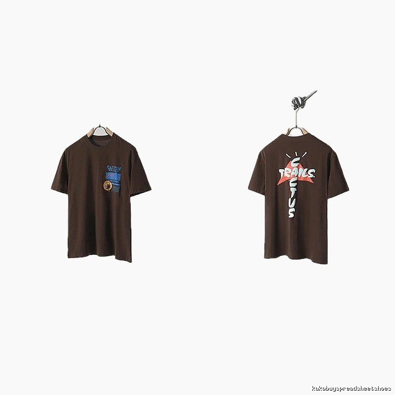 Travis Scott Cactus Graffiti Brown T-Shirt