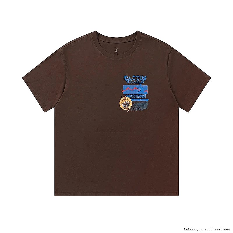 Travis Scott Compact Graphic T-shirt Brown Travis Scott for Sport-Inspired Styling