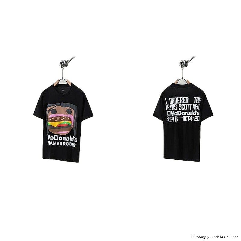 Travis Scott x McDonald's Co-branded Printed Black T-Shirt