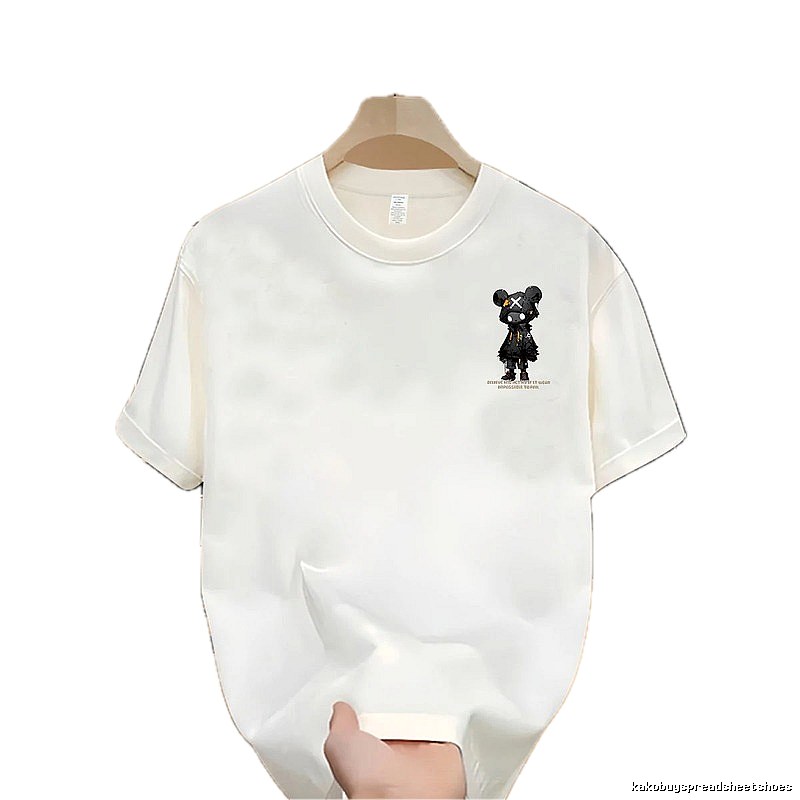 Trendy Brand Gloomy Bear Street Style White Short-sleeve T-shirt