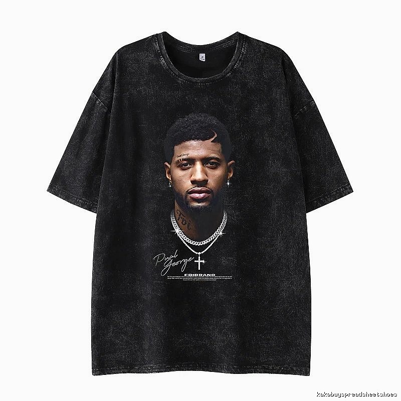 Tupac Logo Detail Portrait graphic T-shirt Black Tupac Collage with Relaxed Feel
