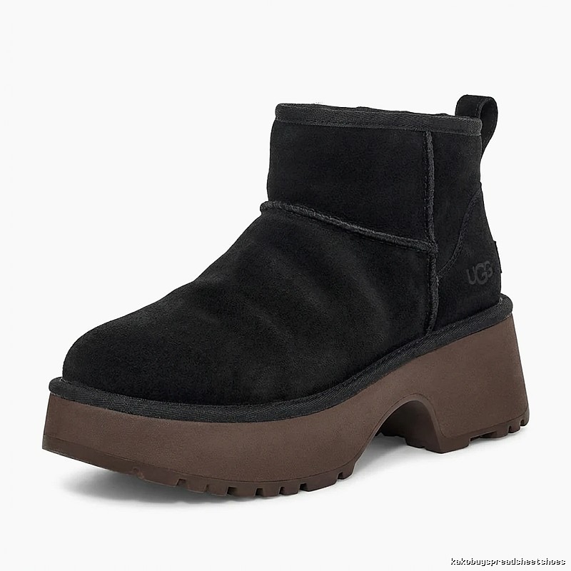 UGG thick - soled black short boots