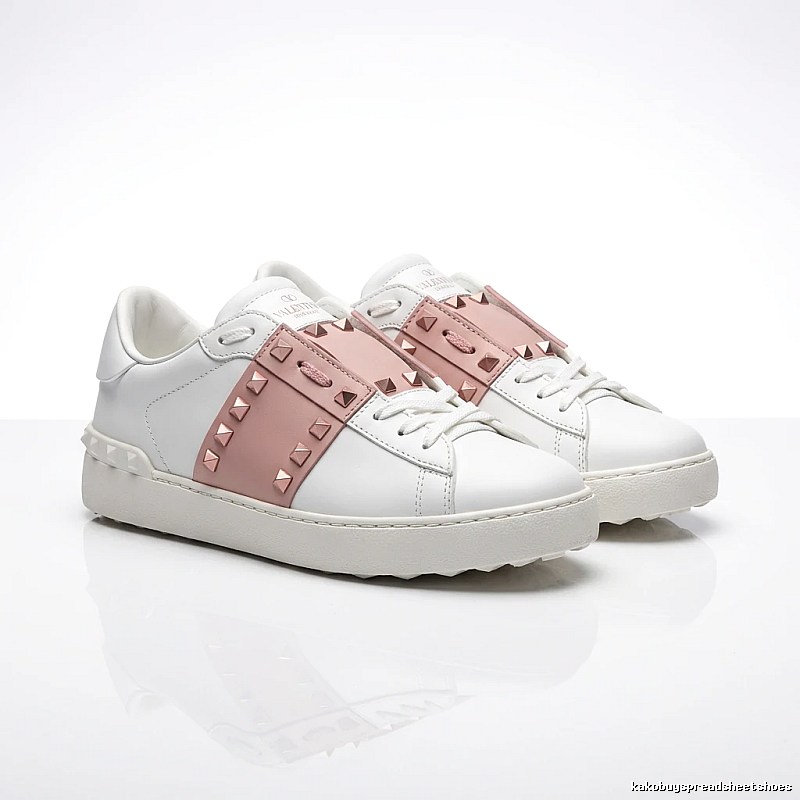Valentino Rivet Fashionable White Shoes
