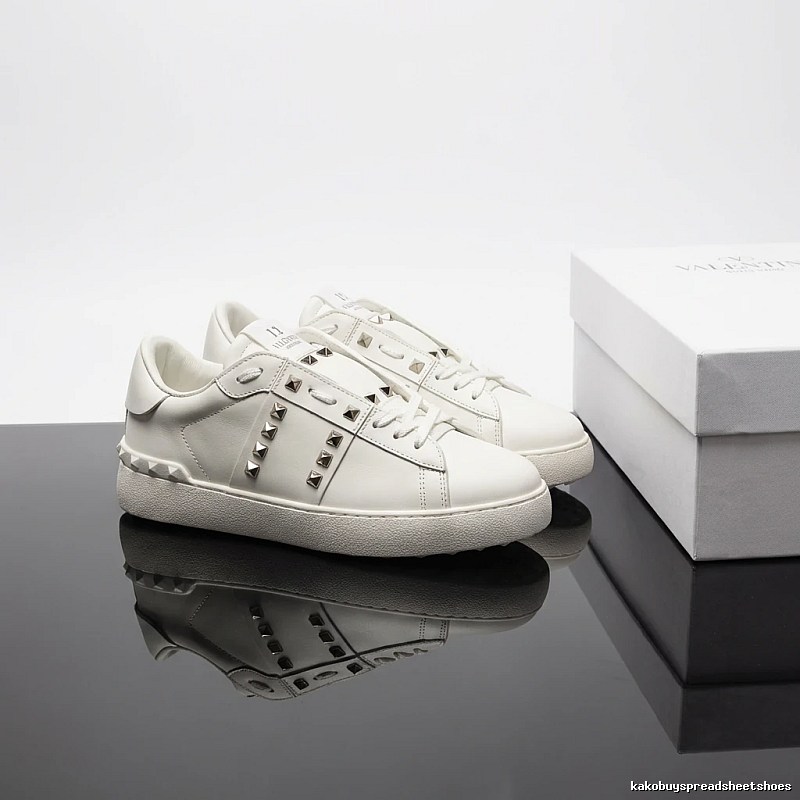 Valentino Rivet Trendy and Cool White Shoes