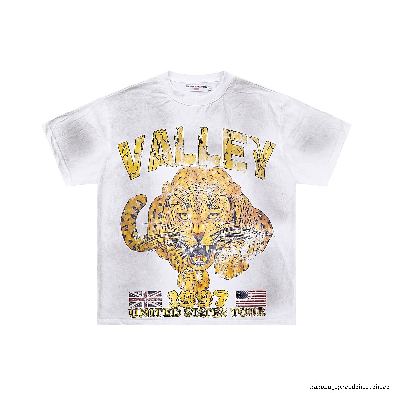 Valley American Vintage Cheetah Print White T-Shirt