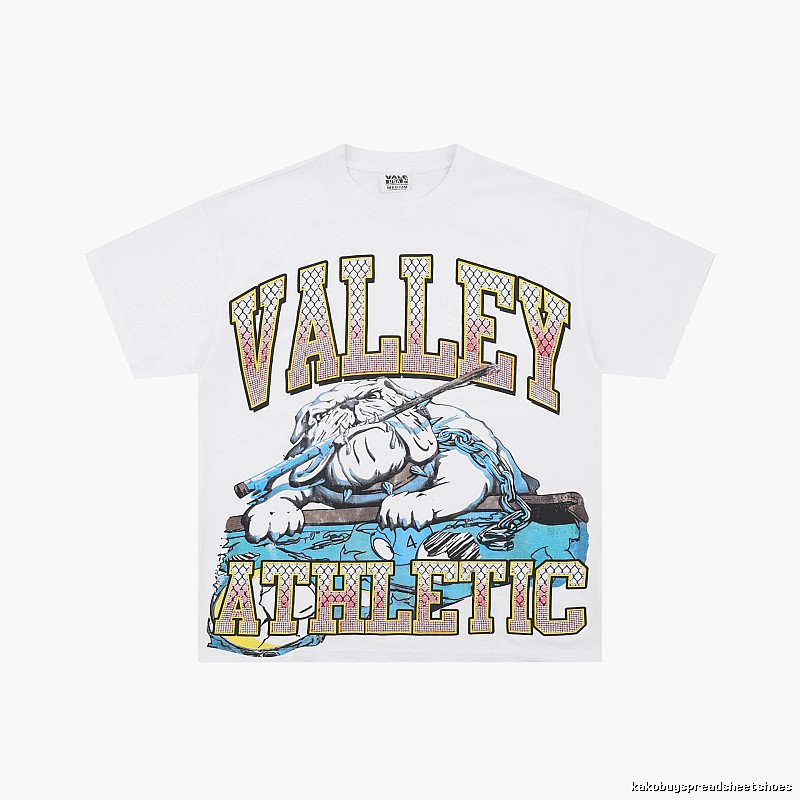 Valley American Vintage Sports Style White Short-sleeve T-shirt