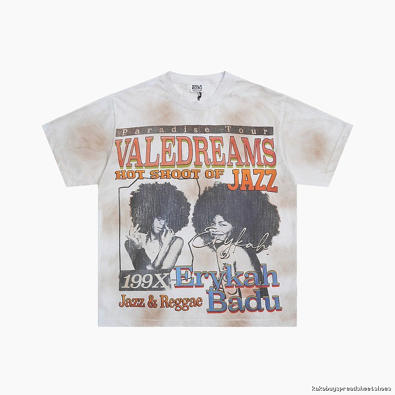 Valley Jazz Portrait Vintage Style Tie-dye T-shirt