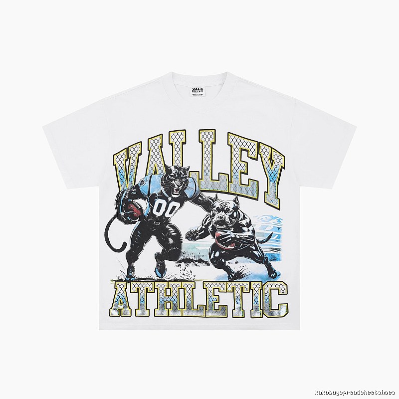 Valley Sports American Retro White Short-sleeve T-shirt