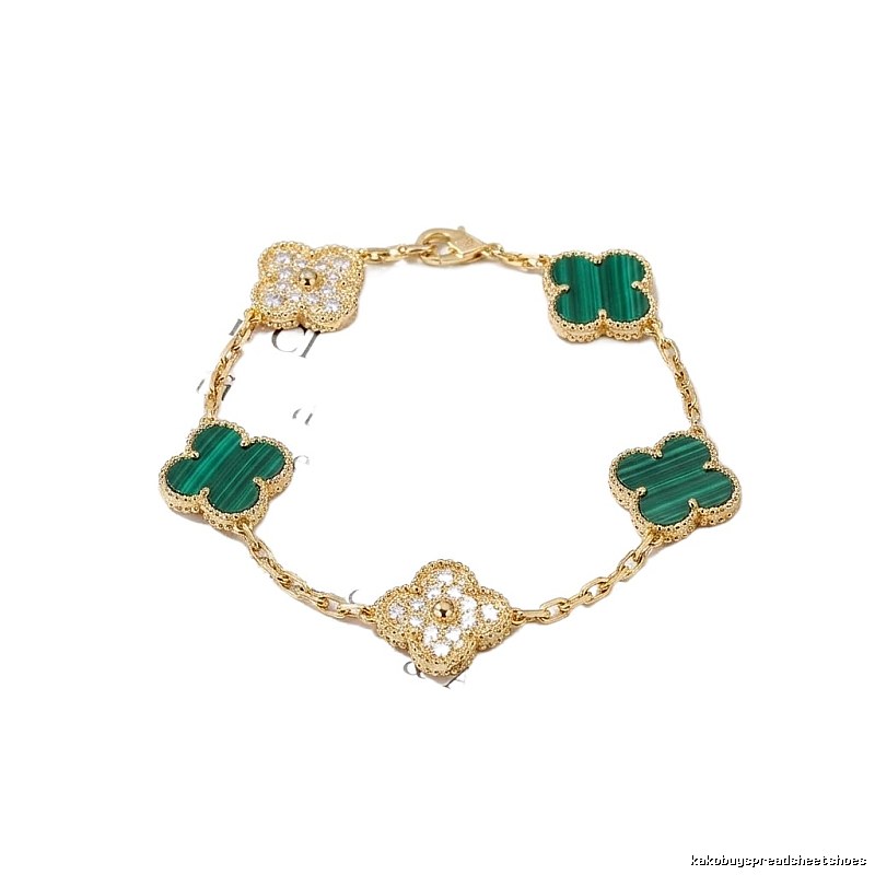 Van Cleef & Arpels Four-leaf Clover Green Bracelet