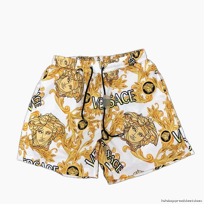 Versace Medusa Luxury Print White Shorts