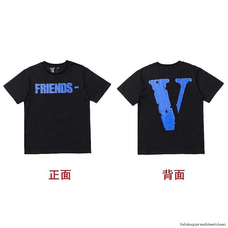Vlone Daily Logo T-shirt Black Purple Vlone with Visual Detail