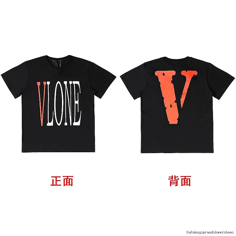 Vlone Gift Ready Logo T-shirt Black Purple Vlone with Fresh Pattern