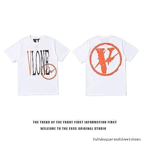 Vlone Logo Detail Logo T-shirt Black Purple Vlone with Functional Detail