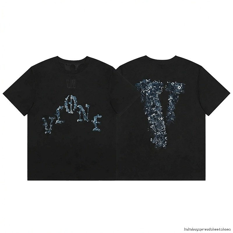 Vlone Skeleton Glow-in-the-Dark Black T-shirt