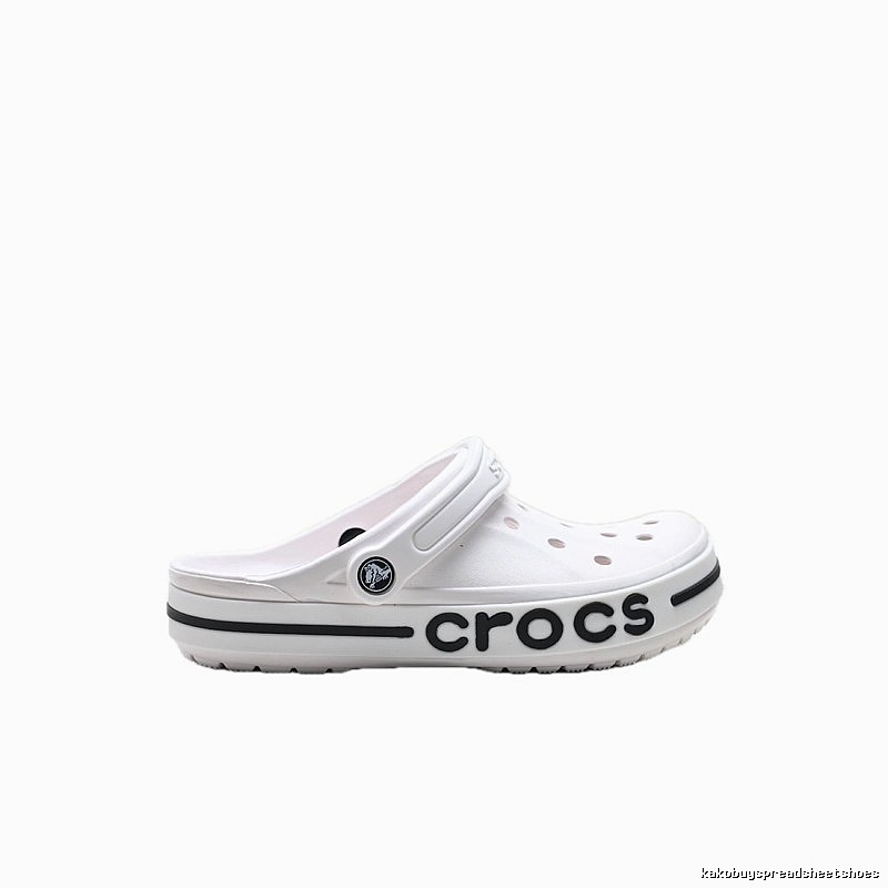 White trendy style of Crocs clogs