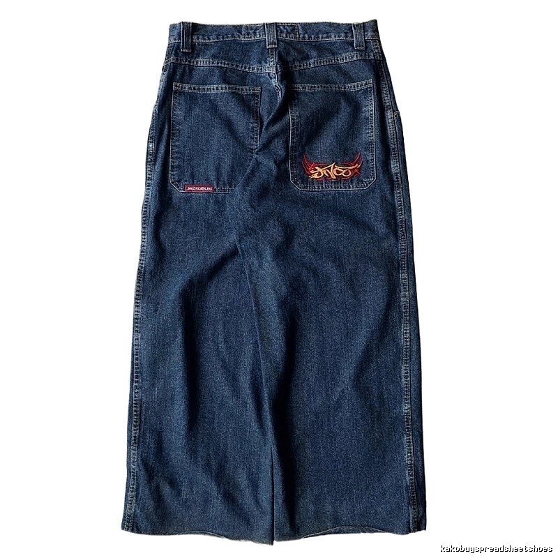 Y2K Big Orange Denim Blue Long Dress